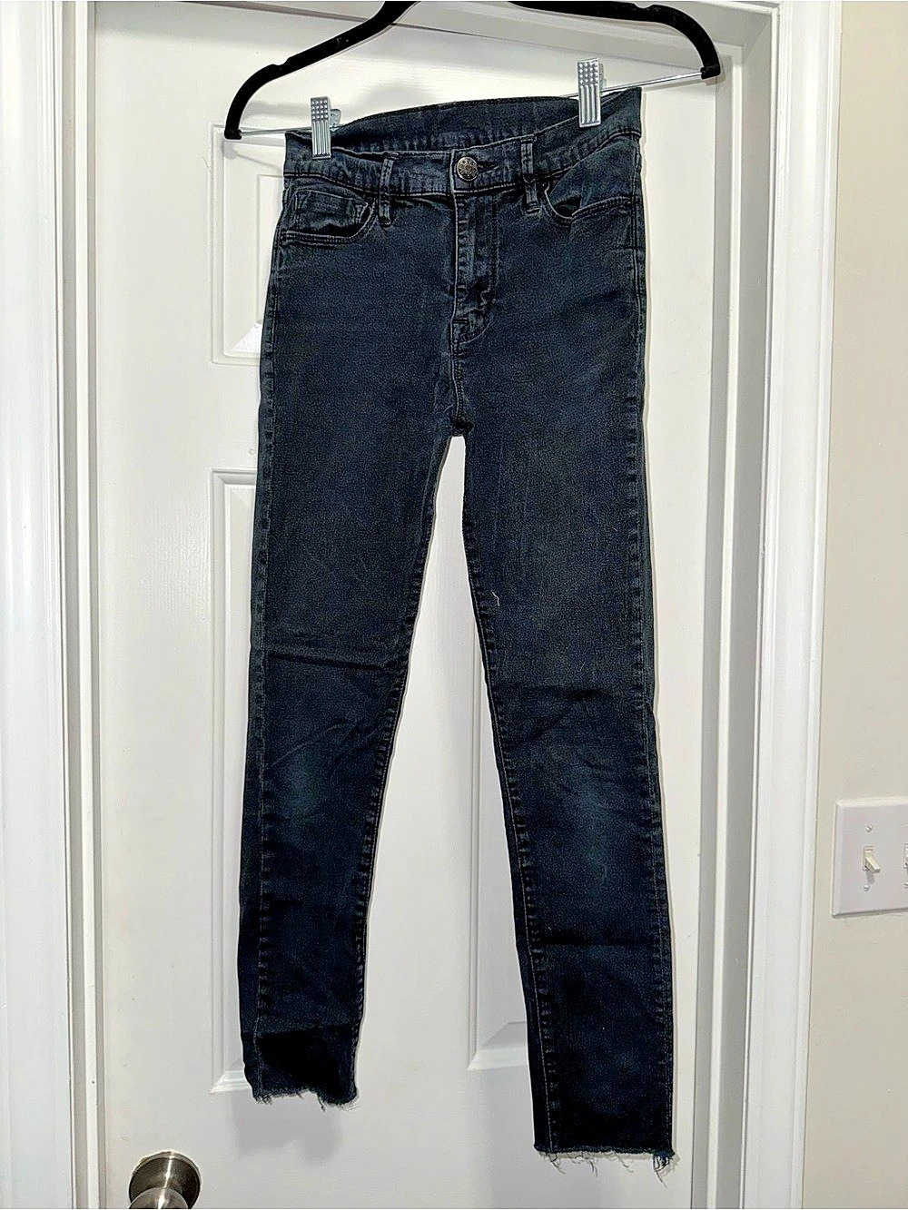 BDG High Rise Skinny Jeans Waist Black